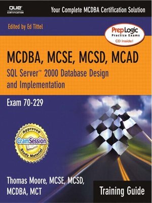 cover image of MCAD/MCSD/MCSE Training Guide (70-229): SQL Server 2000 Database Design and Implementation